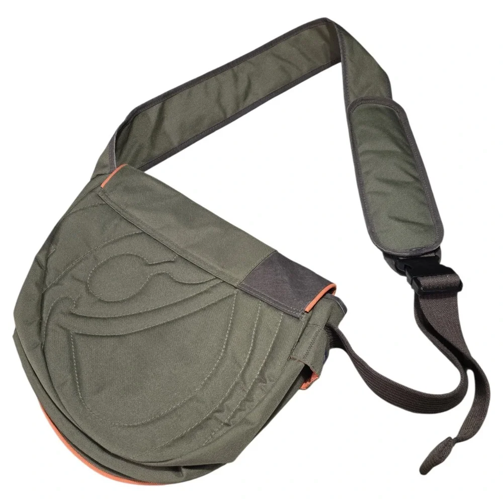 Life is Good‎ Messenger Bag Unisex Canvas Crossbody Hiking Travel Olive Green OS